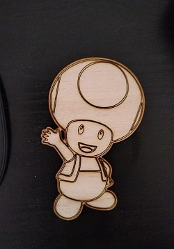 Toad colorear madera