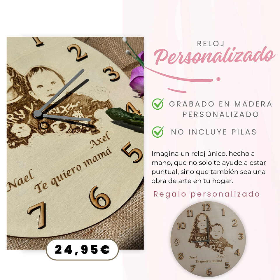 Reloj personalizado original