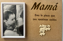 Día de la Madre puzzle personalizado madera